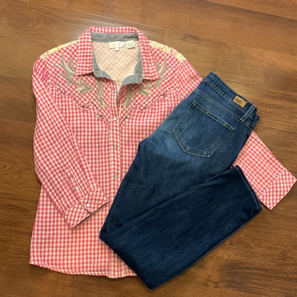 Miss Me Button Down Shirt